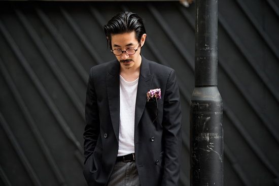 街拍时刻：2015春夏男装周的伦敦风采